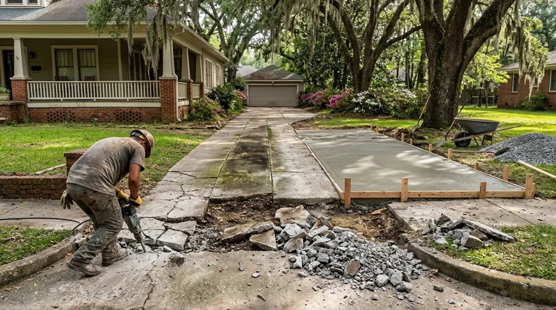 Concrete Removal & Replacement Mobile